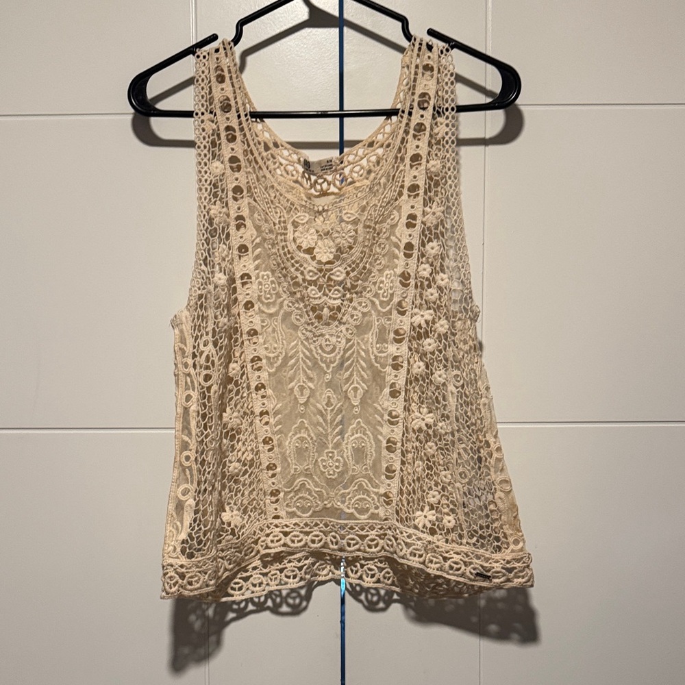 Garage - Chic Lace Tank Top - Beige - US M